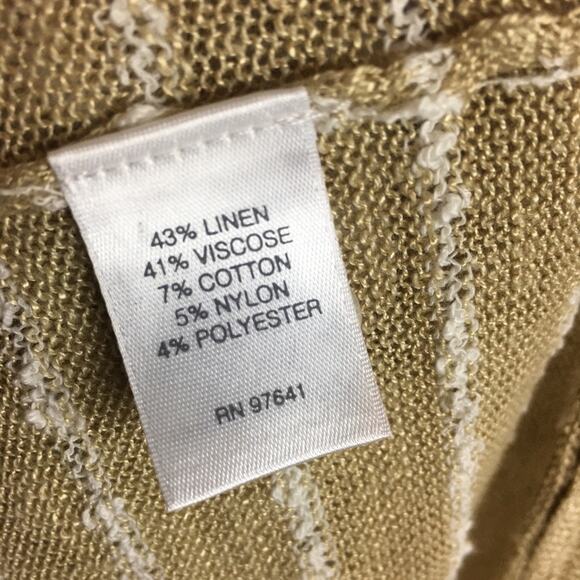 J Jill NWT Tan Summer Weight Long Sleeve V Neck  Sweater XL - Picture 5 of 7